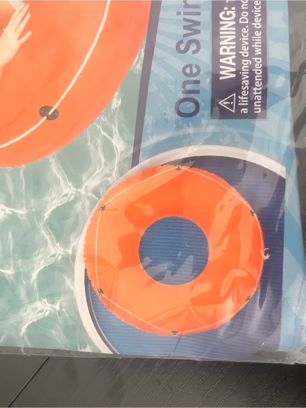 H2O GO! Orange Kids Swim Tube - Summer Blast Inflatable Ring 🐝 - Picture 4 of 4